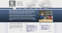 Desktop Screenshot of kaplanlawcorp.com