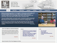 Tablet Screenshot of kaplanlawcorp.com